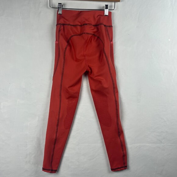 Dover Saddlery Riding Sport Orange Leggings Medium - Picture 2 of 5